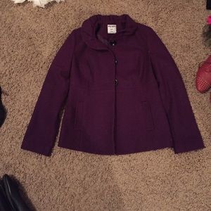 Purple pea coat