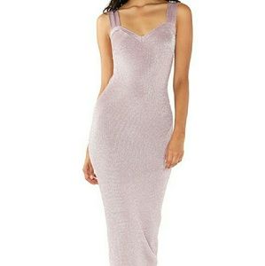 Sweet Heart Knitted Midi Holiday Dress