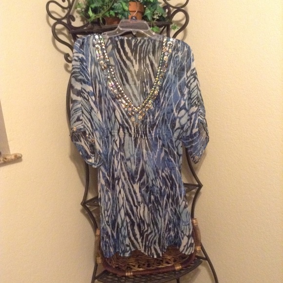 Multi Colored Bathing Suit Cover