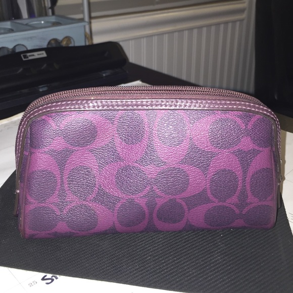 Coach Purple make-up bag