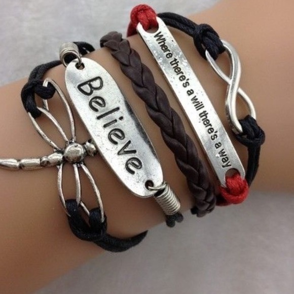 💙NOW HERE💙Infinity Dragonfly Bracelet