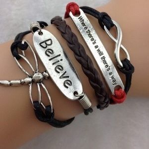 💙NOW HERE💙Infinity Dragonfly Bracelet