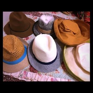 CLOSET CLEANING: 6 Fashion hats, featuring 2 NWTs