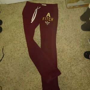 Abercrombie and Fitch boyfriend fit sweatpants.