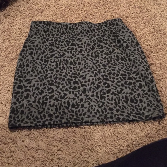Leopard print skirt
