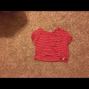 Striped crop top