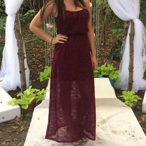 Maroon dress