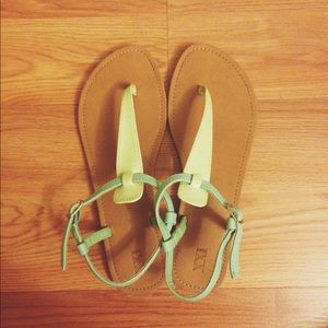 F21 Seafoam green sandals