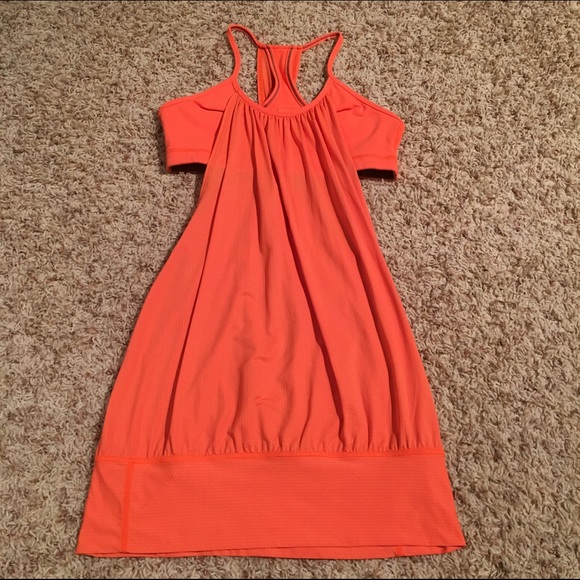Lululemon Orange No Limits Tank, Size 6