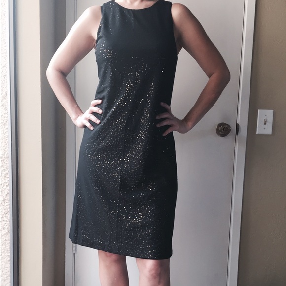Ralph Lauren dress in gold glitter size 6.