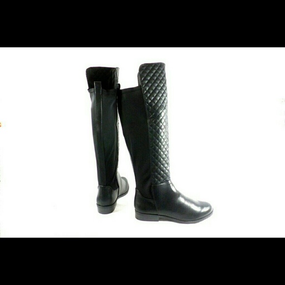 Rampage Ivoly Black Over the Knee Boots