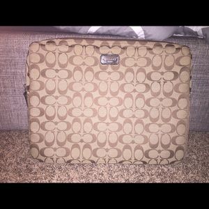 Coach laptop case
