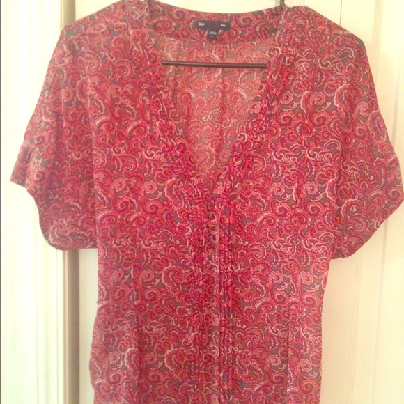 Gap sheer blouse NWOT