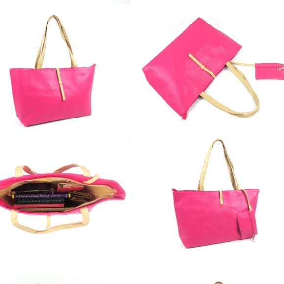 shoulder handbag with matching coin purse