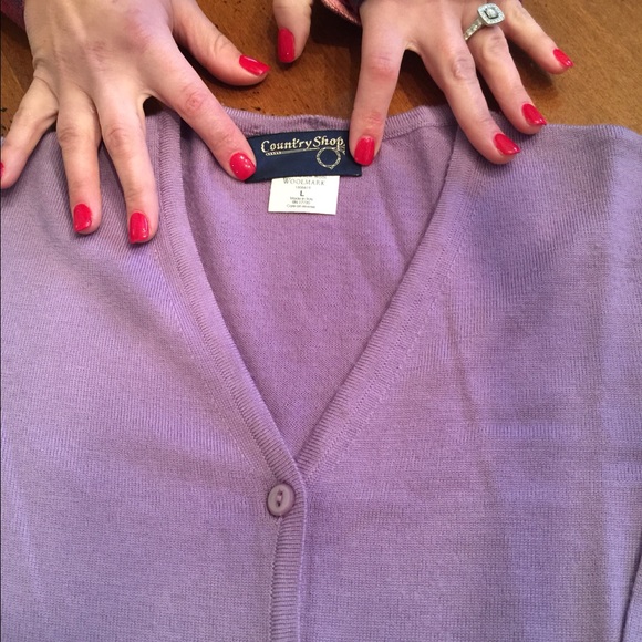 Size large purple cardigan