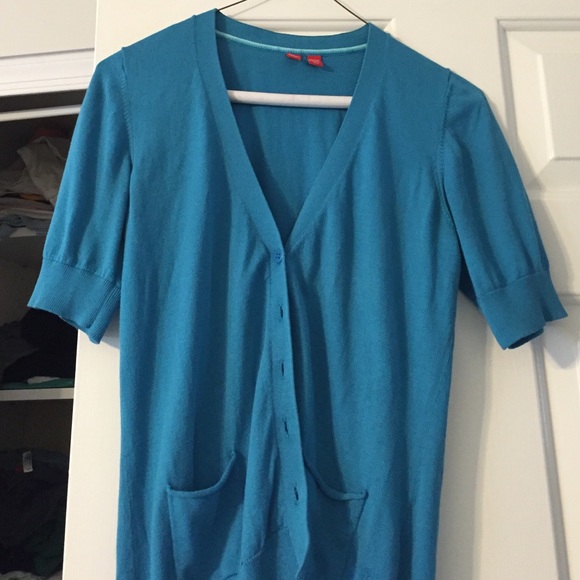Esprit- short sleeve button down cardigan