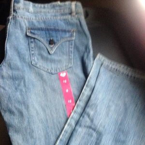 new size 12R lowrise bootcut dear ab jeans