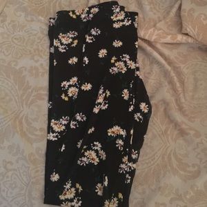 Floral printed leggings size L