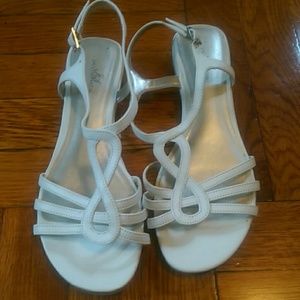 White sandals