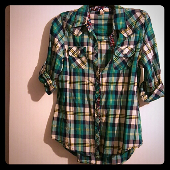 Plaid button up