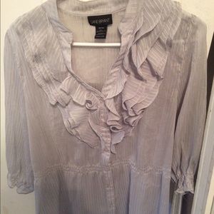 Lane Bryant Grey dress shirt