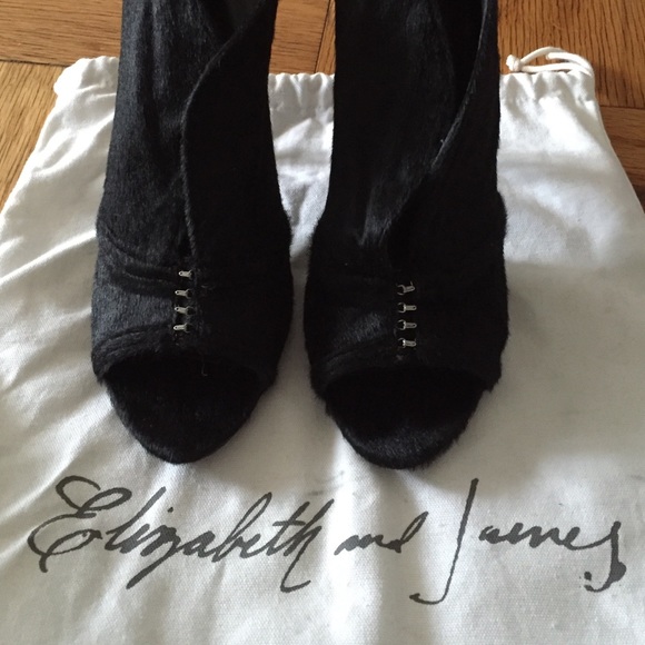 Elizabeth and James Shoes - Sale! Elizabeth & James calf hair peep toe pumps!
