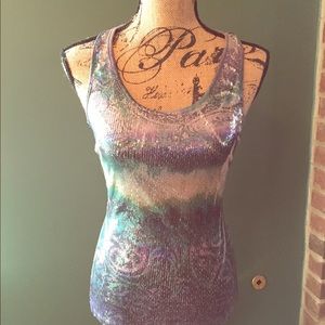 Multi colored Sequined Tank