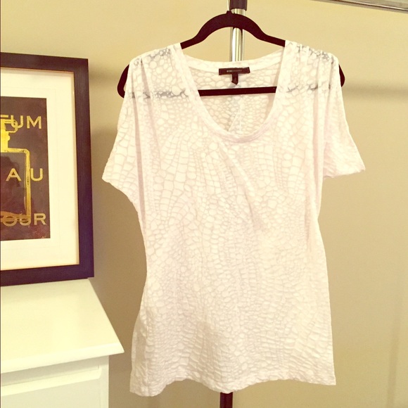 BCBG dot-print top