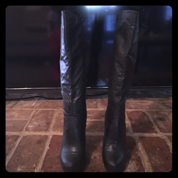 Black leather boots💕