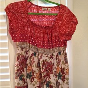 Never worn size L stretch material top