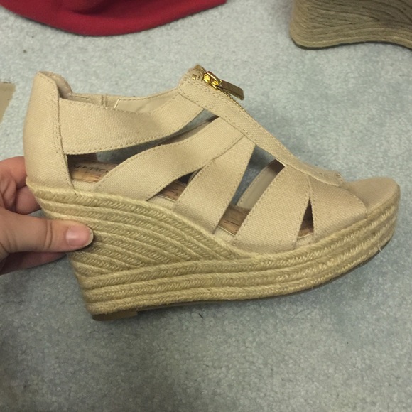 Beige Merona wedges