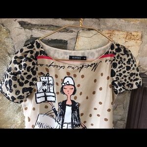 ROMWE Dresses - Romwe leopard shopping lady dress ROMWE Dresses - Romwe leopard shopping lady dress