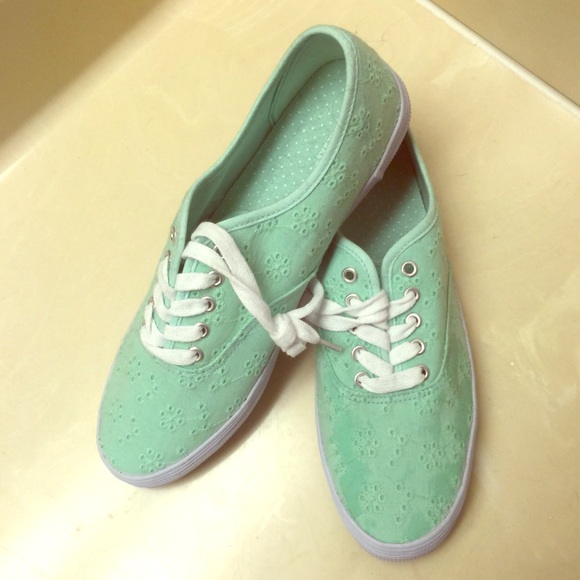 teal sneakers