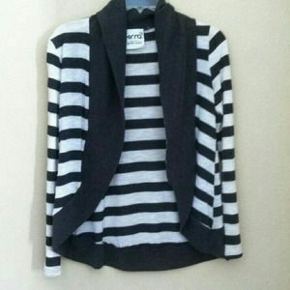 Striped cardigan