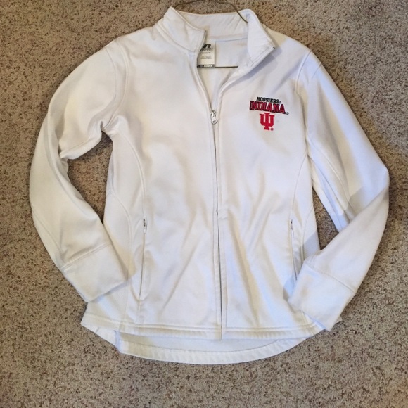 White IU zip up