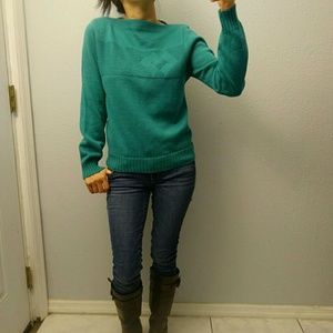 Lacoste boat neck acrylic sweater