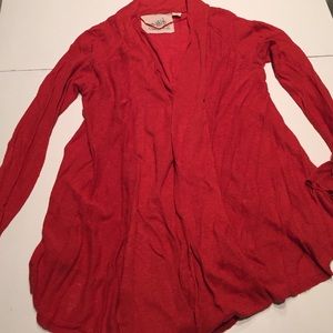 Anthropologie Open Front Twist Back Sweater