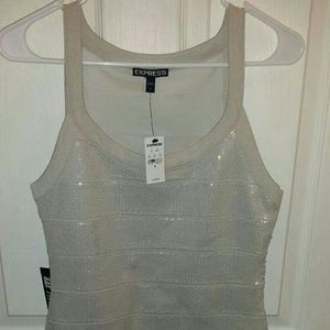 NWT Express sequined bandage dress