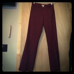 New York and Company dark red dress pants