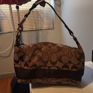 Authentic brown coach bag