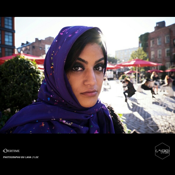 Metallic paint splash shimmer Scarf - Picture 1 of 4