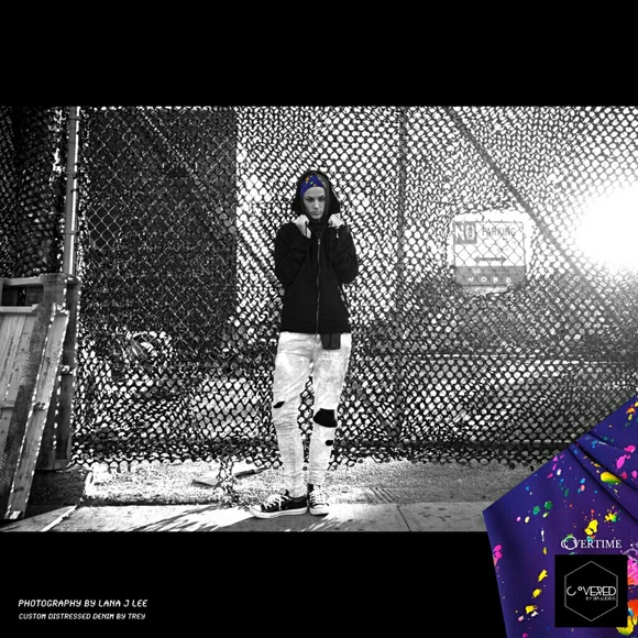 Metallic paint splash shimmer Scarf - Picture 3 of 4