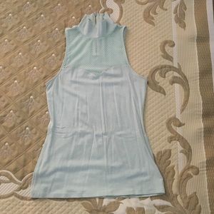 Light blue turtle neck