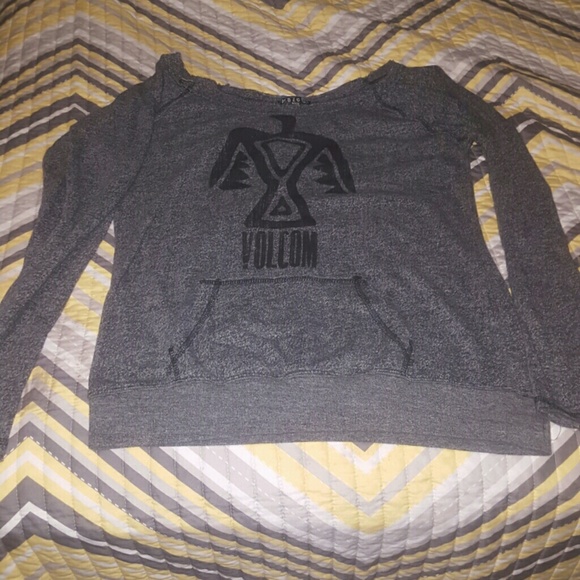 Volcom cropped neck sweatshirt