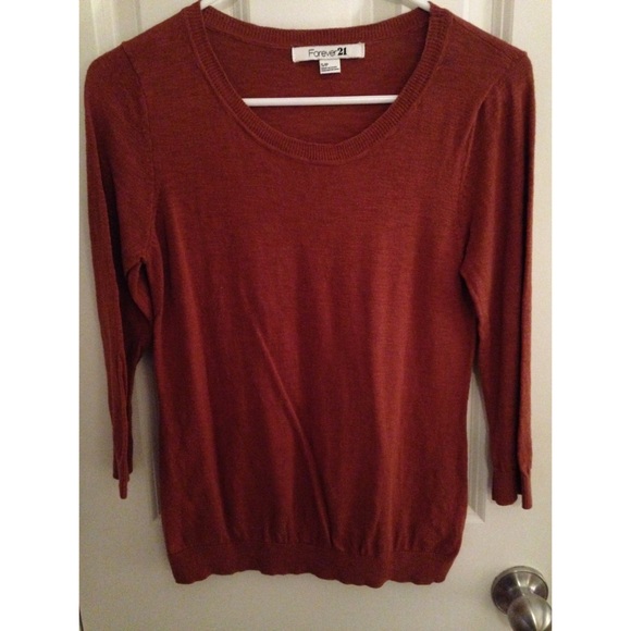 Burnt orange sweater