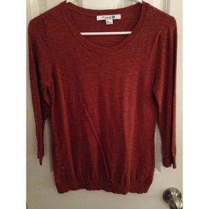 Burnt orange sweater