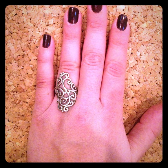 Pure silver ring