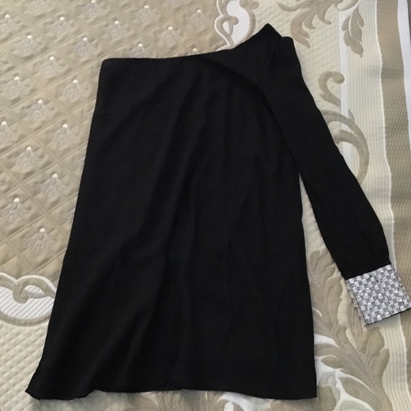 Papaya black night out dress