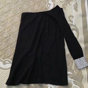 Papaya black night out dress