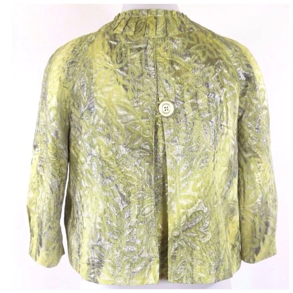 People Like Frank Metallic Green Swing Jacket - Picture 4 of 7